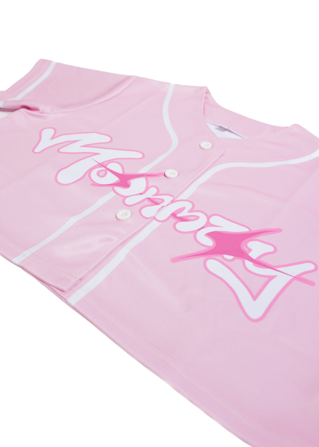Pink Women Cropped Jersey