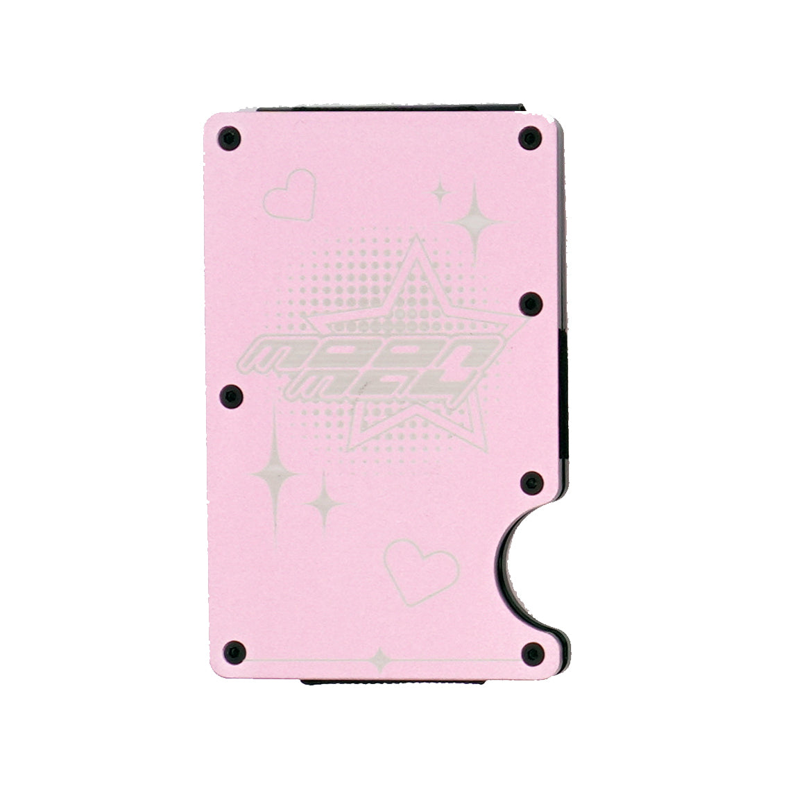 Pink Heart of Steel TA-15 Card Holder