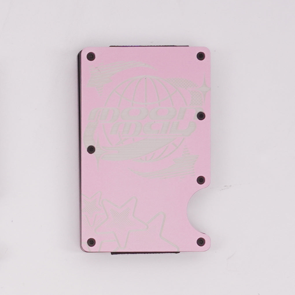 Pink Heart of Steel TA-15 Card Holder