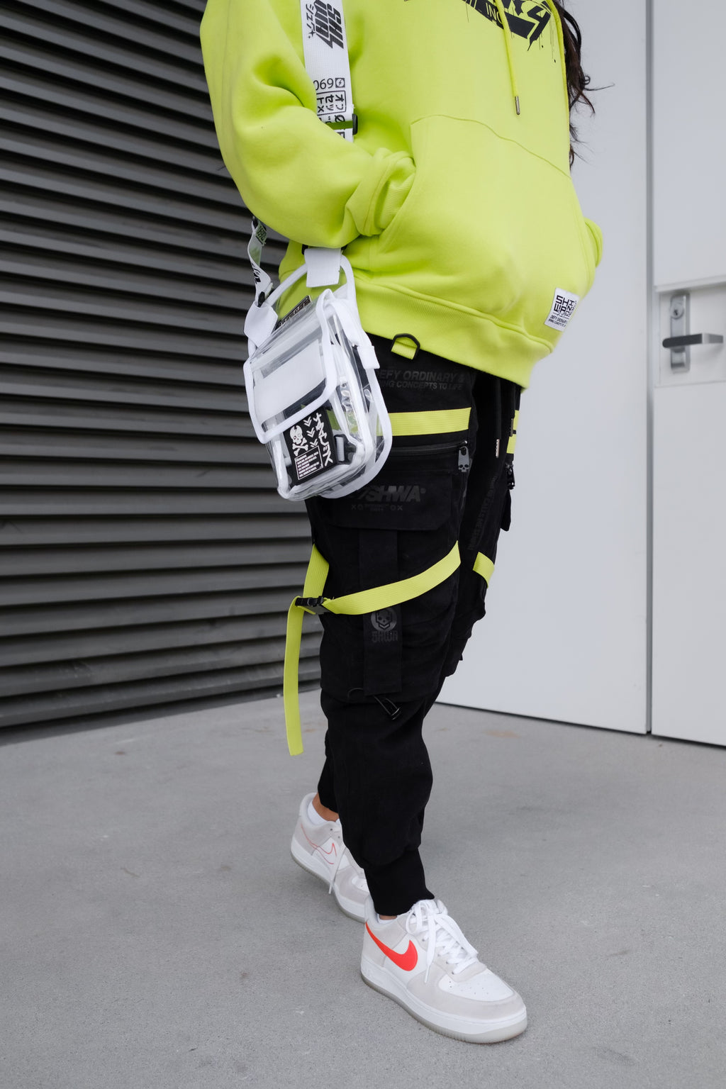 [SHWA] TBG-01 Techwear Style Clear White Rave Leg Bag