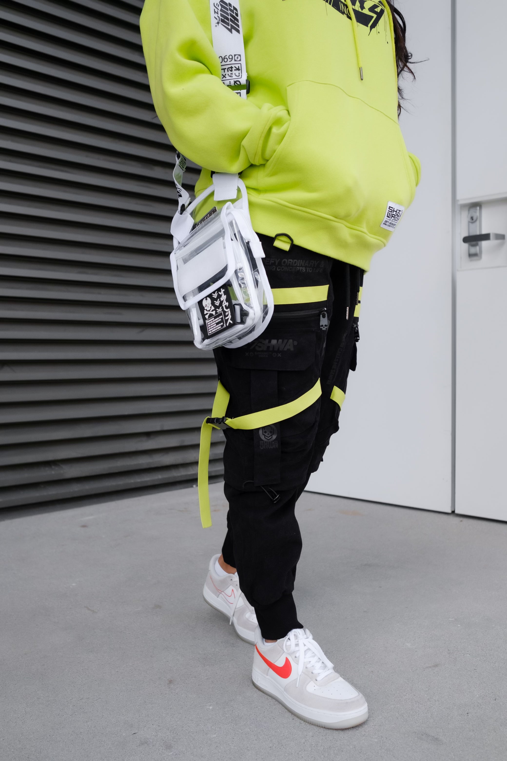 [SHWA] TBG-01 Techwear Style Clear White Rave Leg Bag
