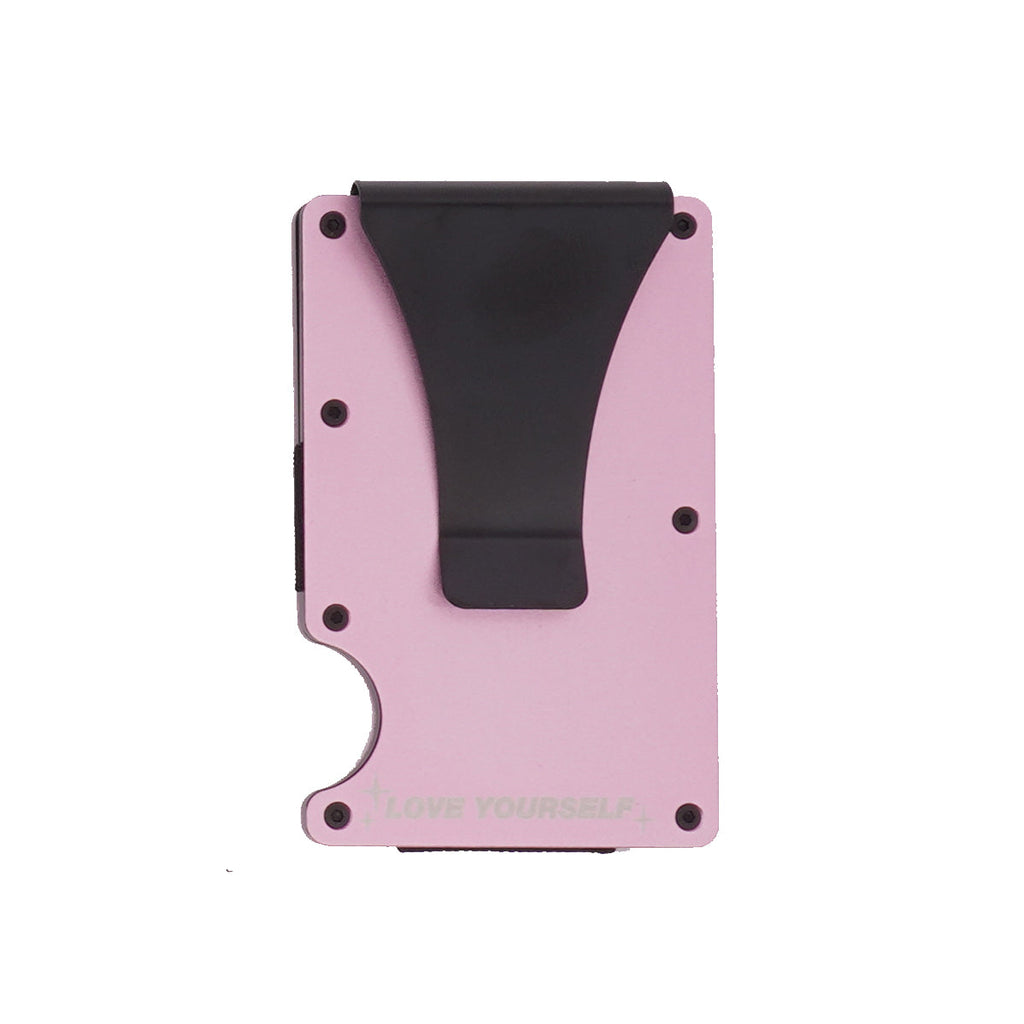 Pink Heart of Steel TA-15 Card Holder