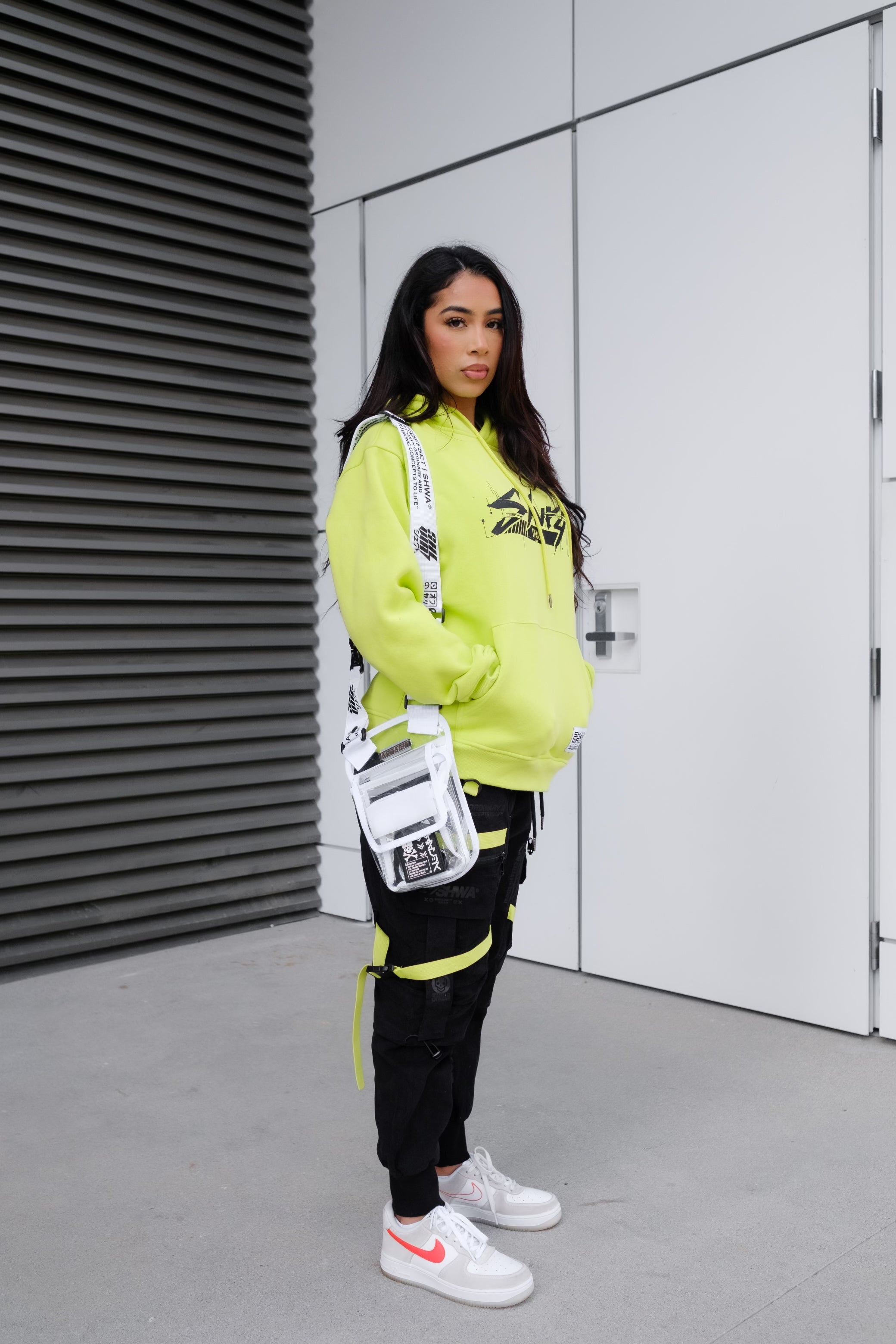 [SHWA] TBG-01 Techwear Style Clear White Rave Leg Bag