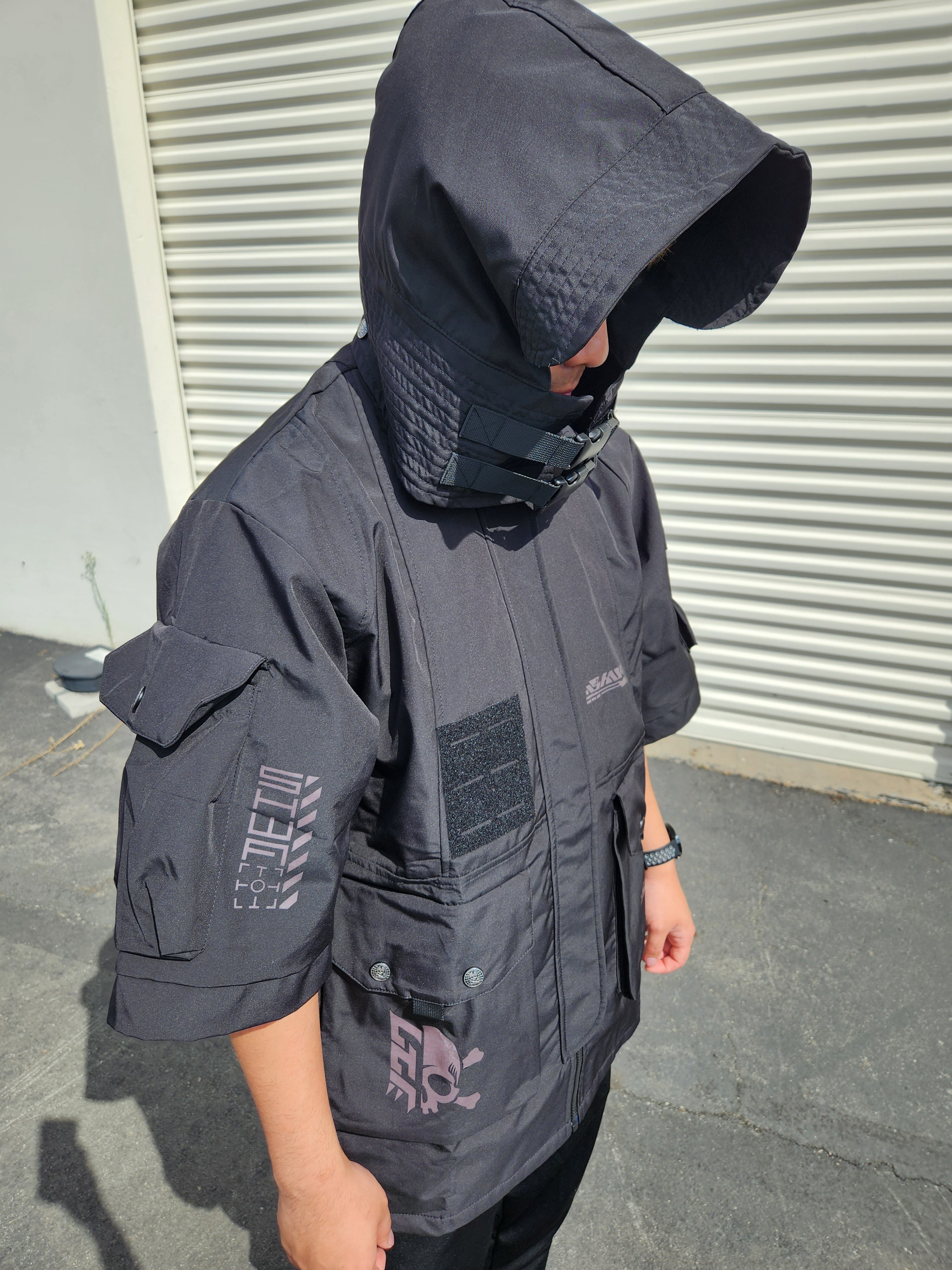 [SHWA] TB-02 Techwear Style Cropped Bomber Jacket - FINAL SALE (No return or exchange)