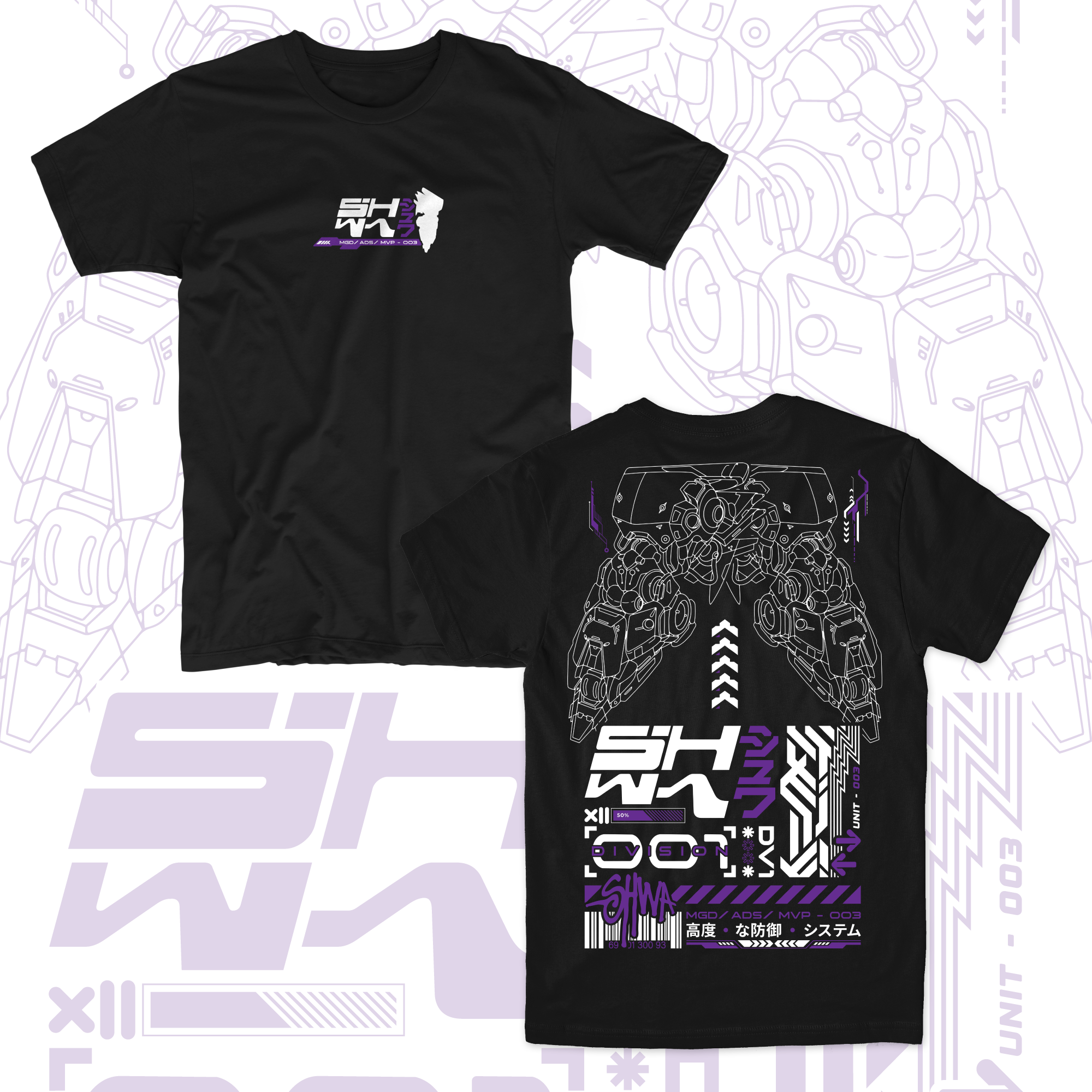 [SHWA] MVP-03 May Violet Pulse Black Shirt