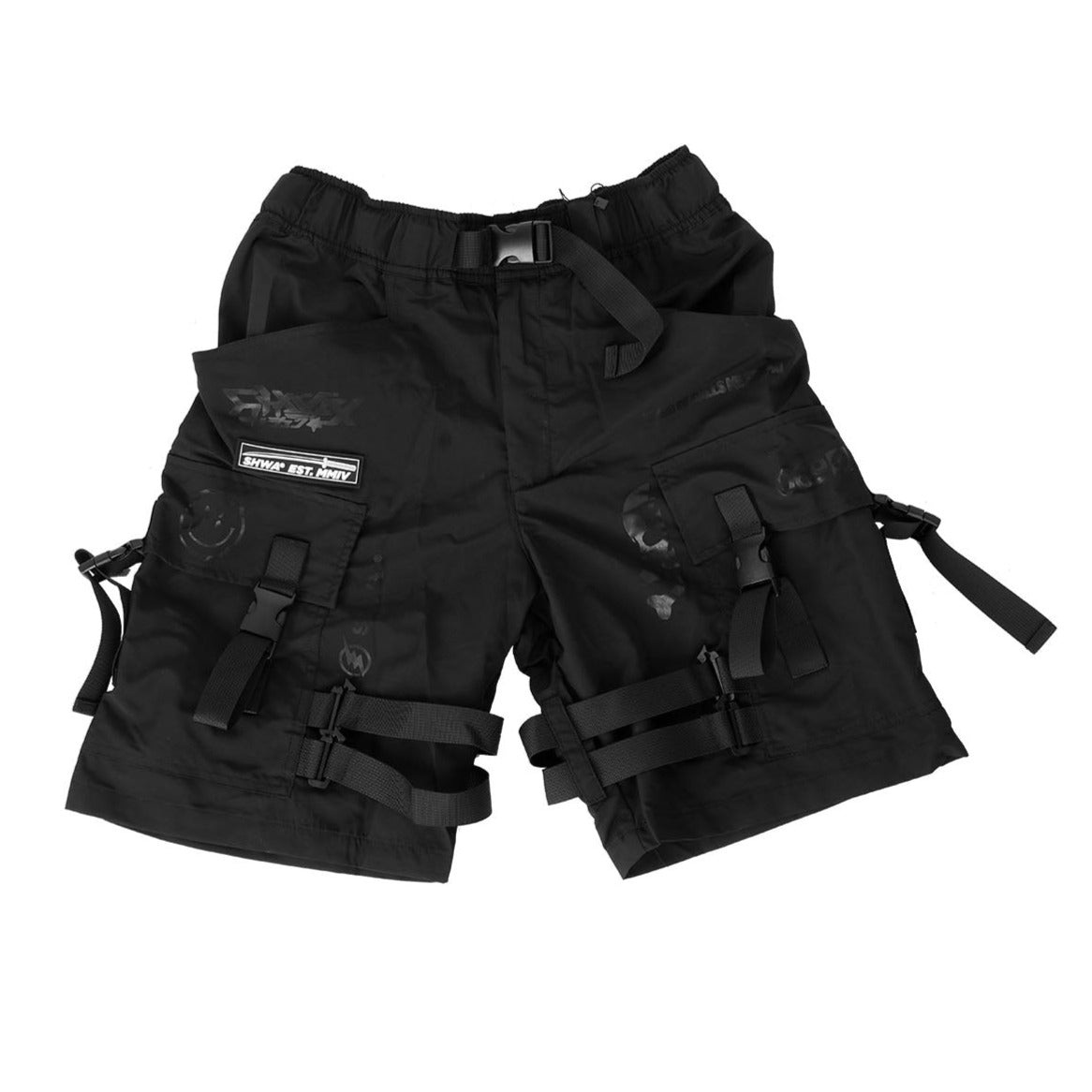 [SHWA] TS-01 Techwear Style Black Tech Short