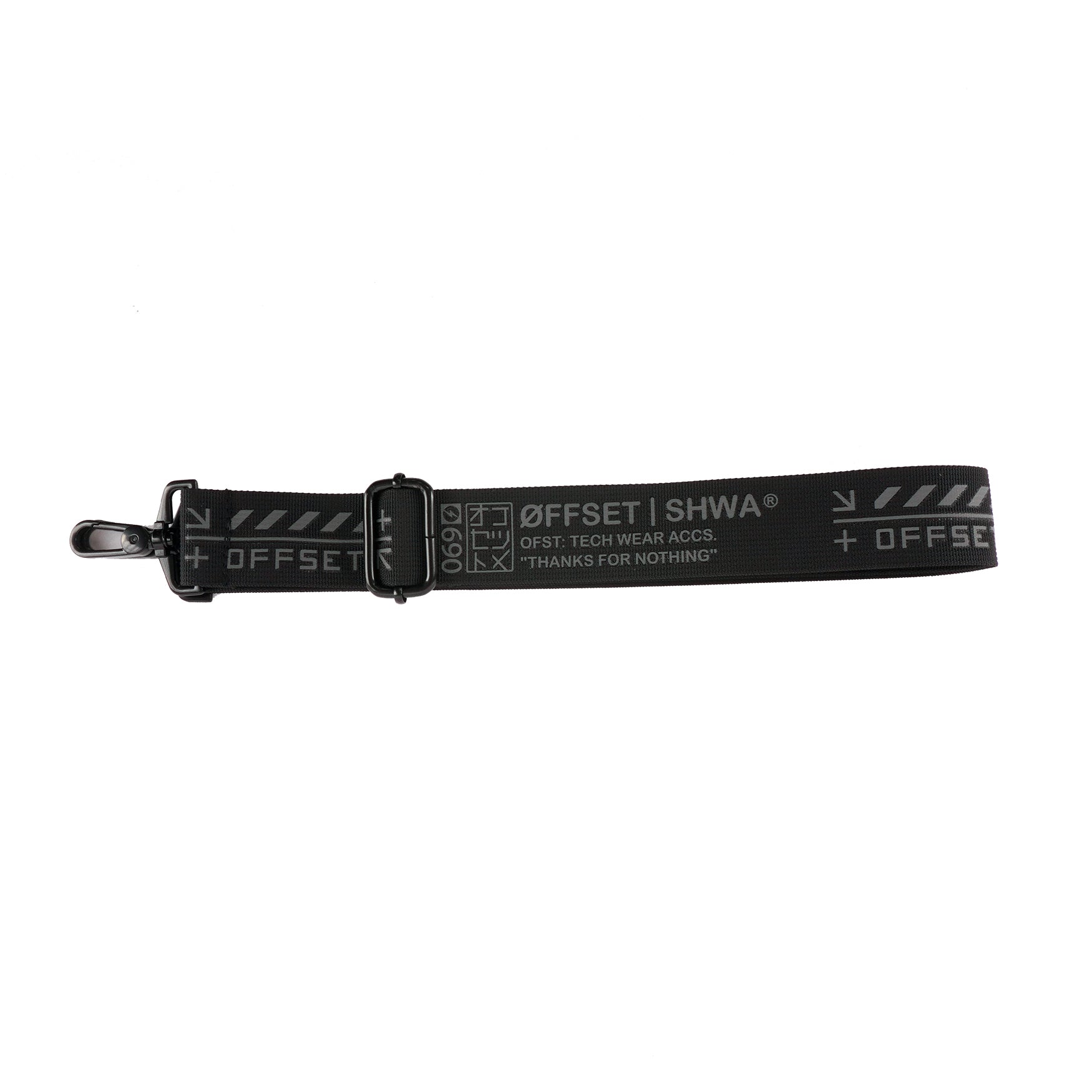 [SHWA] Black Bag Strap with Metal Claps - Compatiable with all SHWA and MoonMay Bag