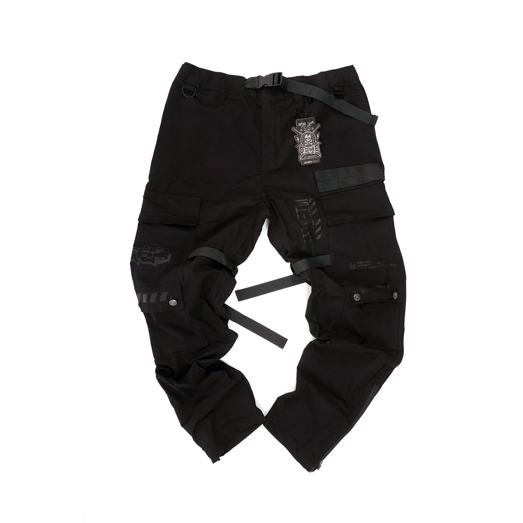 [SHWA] TP-06 Techwear Style Versafit Black Jogger