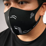 [SHWA] Techwear Style Fabric Dust Mask with Printed Design