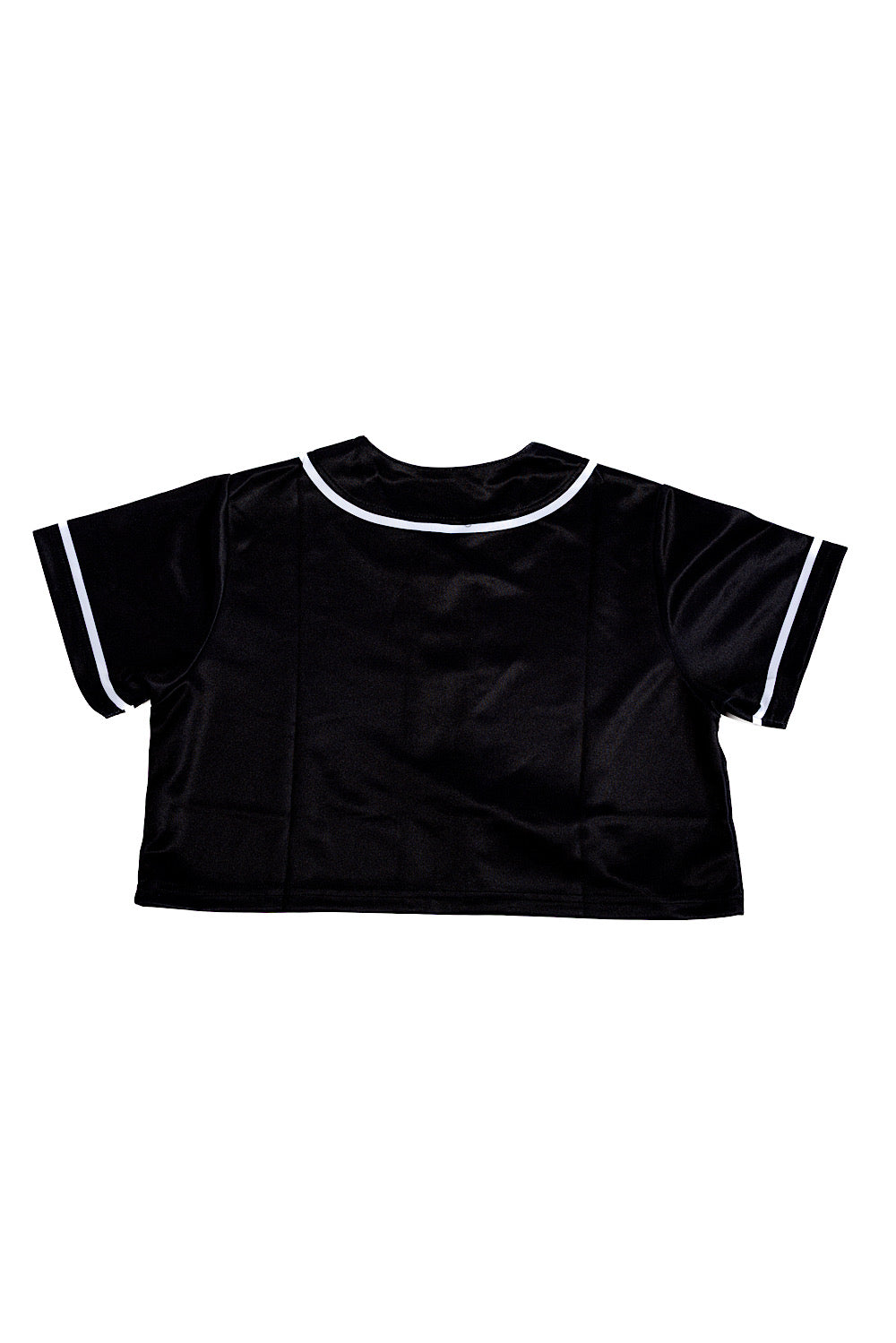 Black Women Cropped Jersey