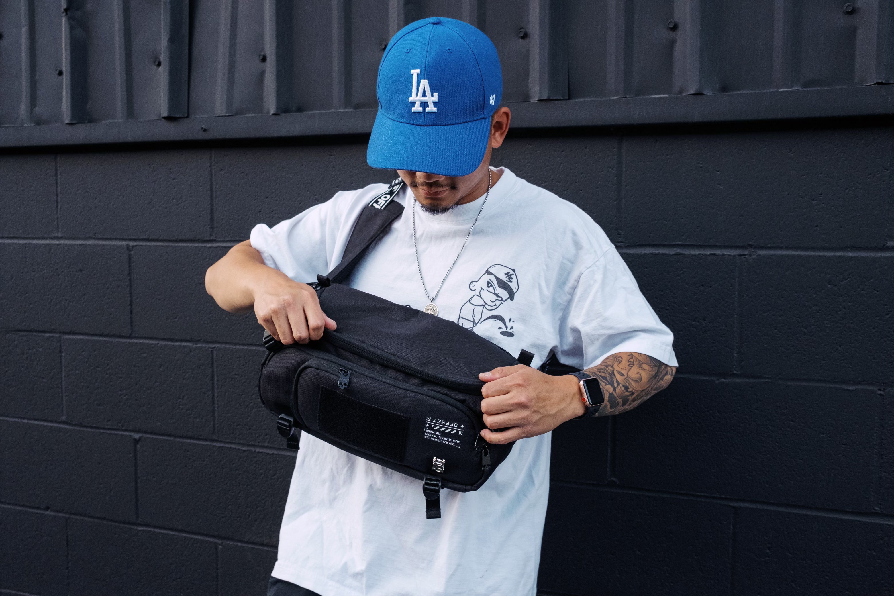 [SHWA] TBG-10 Techwear Style OG Sling Bag - Black (Bag & Strap ONLY)
