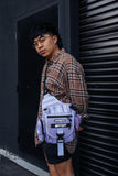[SHWA] TBG-09 Techwear Style Tactical Side Bag - Lavender Boba Bag with Removable Strap (Bag & Strap ONLY)