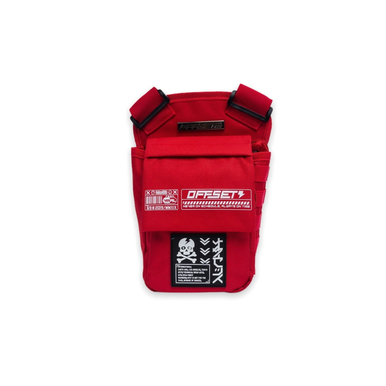 [SHWA] TBG-01 Techwear Style Red Leg Bag