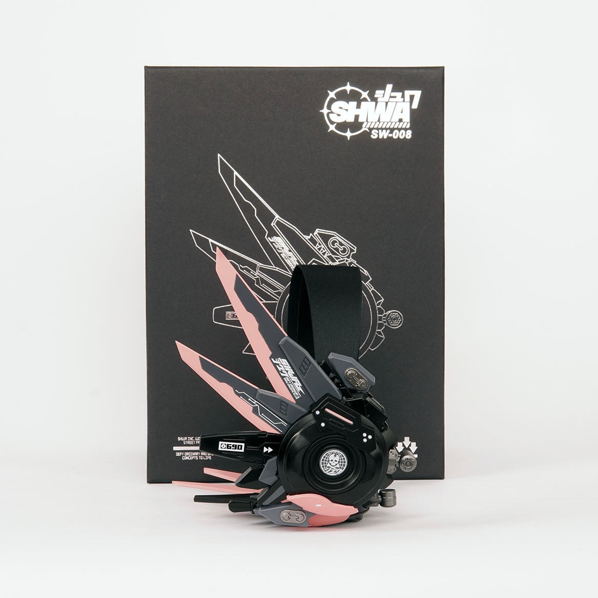 [SHWA] SW-13 Techwear Style Cyber Ear Covers with Headband Cosplay Prop Accessories