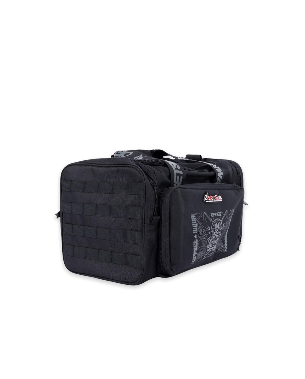 [SHWA] TBG-16 Techwear Style Team Duffle Bag for Gym and Travel - Black (Bag & Strap ONLY)