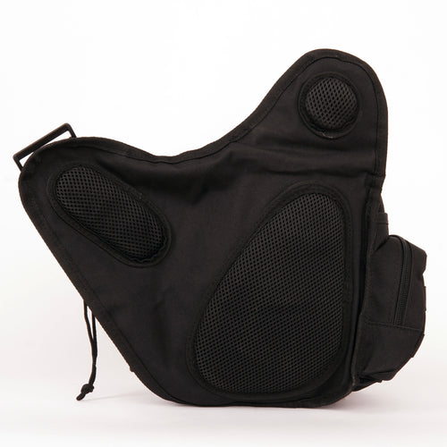 [SHWA] TBG-09 Techwear Style Tactical Side Bag - Black Boba Bag with Removable Strap