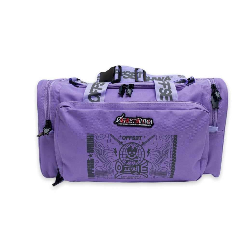[SHWA] TBG-16 Techwear Style Team Duffle Bag for Gym and Travel - Lavender (Bag & Strap ONLY)