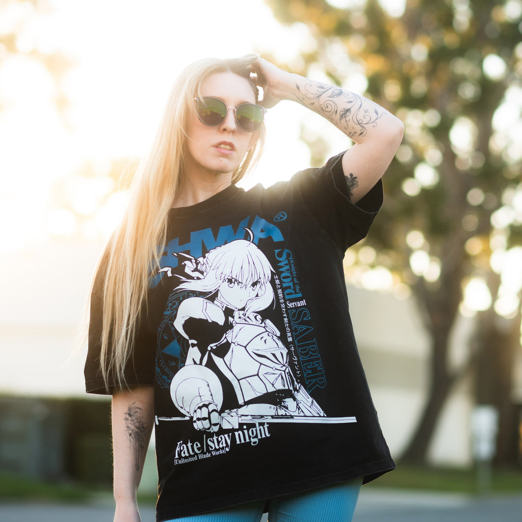 Fate Stay Night: Saber Grayscale Shirt