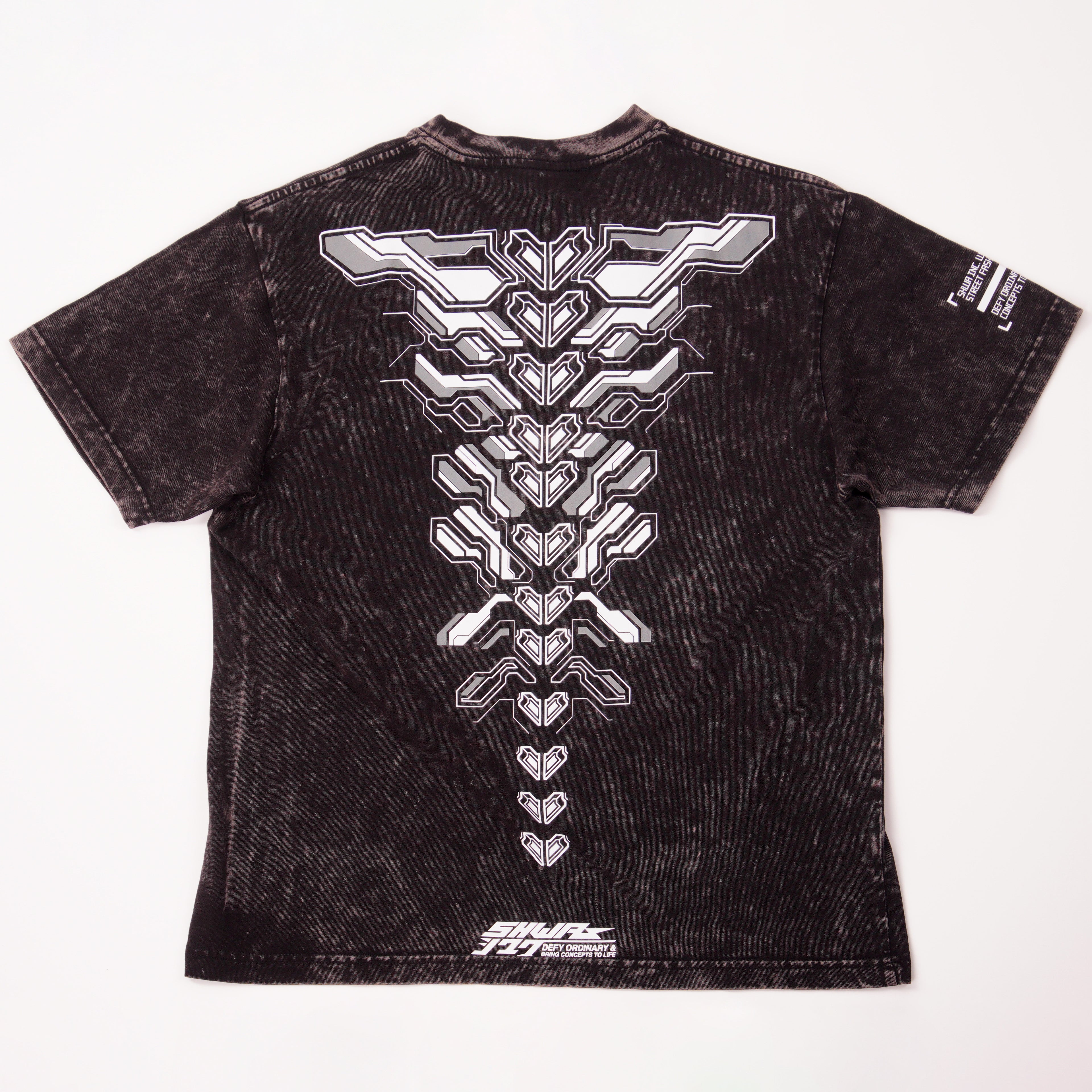 [SHWA] Techwear Style Cyber Spine Shirt