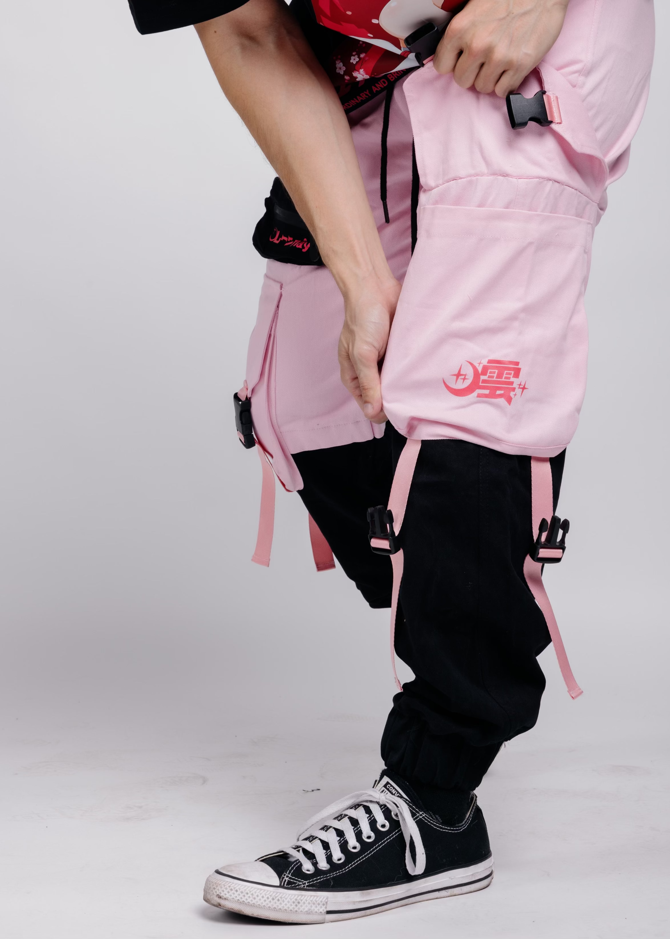 Pink Block Jogger - FINAL SALE (No Return OR exchange)