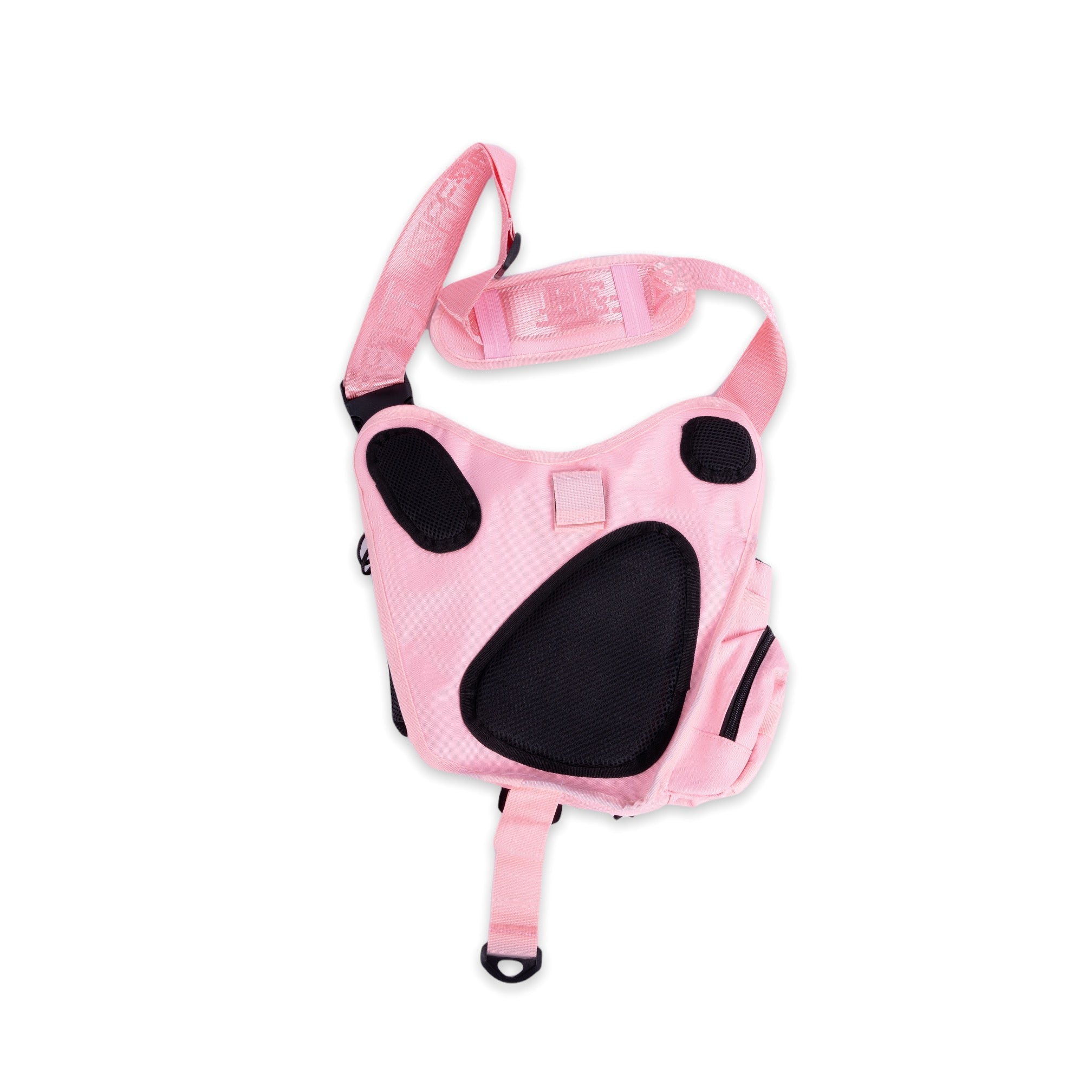 [SHWA] TBG-09 Techwear Style Tactical Side Bag - Pink Boba Bag with Non-Removable Strap (Bag & Strap ONLY)