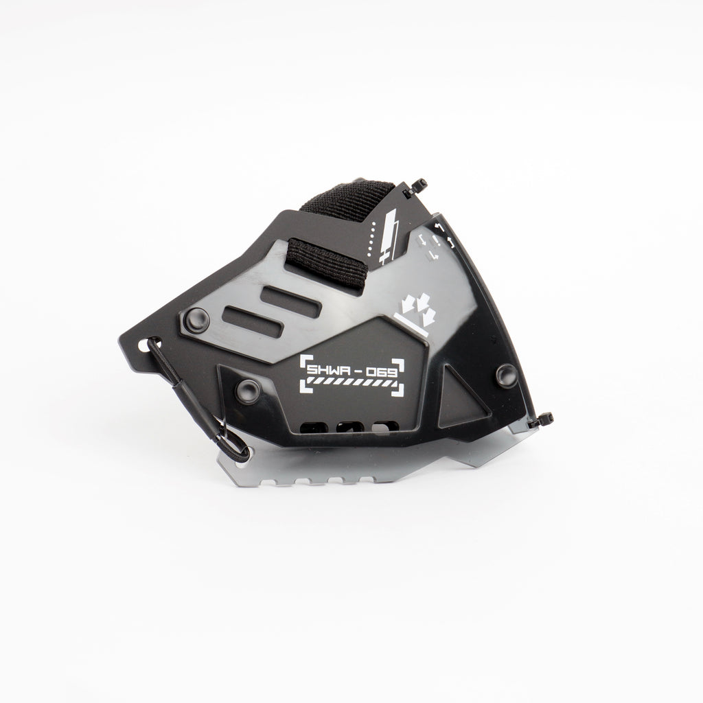 [SHWA] SW-01 Techwear Style QOZE Collab Mask Cover - Smoke Black