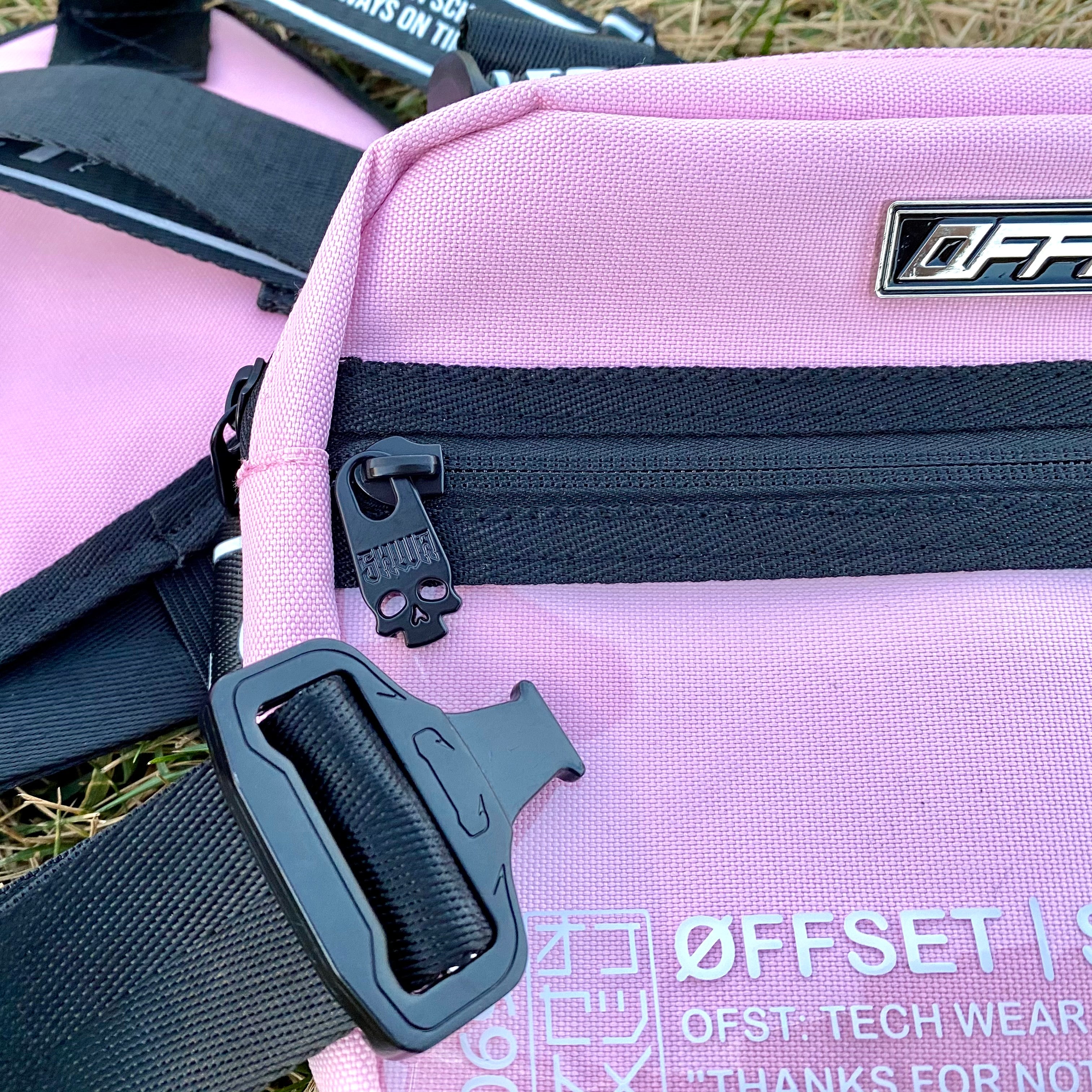 [SHWA] TBG-11 Techwear Style Ita-Chest Bag - Pink (Bag & Strap ONLY)